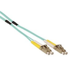 ACT Multimode 50/125 OM3 duplex ruggedized fiber cable with LC connectors 40m Blue RL5104