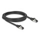 DeLock CAT8.1 S-FTP Patch Cable 2m Black 80572 DeLock CAT8.1 S-FTP Patch Cable 2m Black 80572