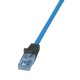 Logilink CAT6A U-UTP Patch Cable 1m Blue CPP001 Logilink CAT6A U-UTP Patch Cable 1m Blue CPP001