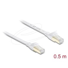 DeLock CAT8.1 U-FTP Patch Cable 0,5m White 81024 DeLock CAT8.1 U-FTP Patch Cable 0,5m White 81024