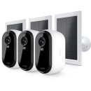 Arlo Essential (Gen.2) Bundle 2K Outdoor Security Camera (3 Camera Kit) + (3 Essential Solar Panel Charger) White VMK3350-100EUS