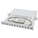Digitus FO splice box, 1U, equipped, 12x LC DX, OS2 DN-96331/9