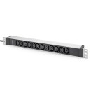 Digitus Socket strip with aluminum profile 12-way 2m cable safety plug Black DN-95426 Digitus Socket strip with aluminum profile 12-way 2m cable safety plug Black DN-95426