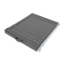 Digitus 1U extendible shelf for 800mm depth racks 40x484x568mm up to 25kg Black (RAL 9005) DN-19 TRAY-2-800SW