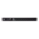 ATEN PE1109G Basic Metered 1U PDU Black PE1109G-AT-G