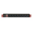 TECHLY PDU for 19" Rack 8 Schuko sockets with switch 1HE 100488 TECHLY PDU for 19" Rack 8 Schuko sockets with switch 1HE 100488