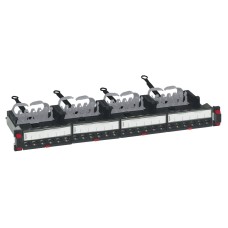 Legrand 19"/1U 24xRJ45 Cat6A &aacute;rny&eacute;kolt (STP) patch panel 033772