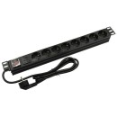 Nestron 19" elosztósáv (PDU) kapcsolóval; 8 Shuko csatlakozó; túlfeszültség védelem NRPD-SH-108SP Nestron 19" elosztósáv (PDU) kapcsolóval; 8 Shuko csatlakozó; túlfeszültség védelem NRPD-SH-108SP