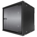 Intellinet 10" 6U Falra szerelhető Rackszekrény Black 711692