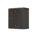 Lanberg 19" 12U Falra szerelhető Rackszekrény Black WF03-5312-10B Lanberg 19" 12U Falra szerelhető Rackszekrény Black WF03-5312-10B