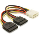 DELOCK Cable Power SATA HDD 2x 4pin male DELOCK Cable Power SATA HDD 2x 4pin male