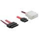 DELOCK Cable SATA Slimline female + 2pin power SATA DELOCK Cable SATA Slimline female + 2pin power SATA