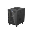 Lanberg 19" szabadon álló rack szekrény 15U/600X800 üvegajtó, lapraszerelt, LCD kijelző, fekete V2 FF01-6815-12BL Lanberg 19" szabadon álló rack szekrény 15U/600X800 üvegajtó, lapraszerelt, LCD kijelző, fekete V2 FF01-6815-12BL