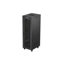Lanberg 19" szabadon álló rack szekrény 37U/600X800 perforált ajtó, lapraszerelt, LCD kijelző, fekete V2 FF01-6837-23BL Lanberg 19" szabadon álló rack szekrény 37U/600X800 perforált ajtó, lapraszerelt, LCD kijelző, fekete V2 FF01-6837-23BL