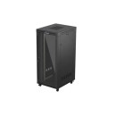 Lanberg 19" szabadon álló rack szekrény 37U/800X1000 üvegajtó, lapraszerelt, LCD kijelző, fekete V2 FF01-8037-12BL Lanberg 19" szabadon álló rack szekrény 37U/800X1000 üvegajtó, lapraszerelt, LCD kijelző, fekete V2 FF01-8037-12BL