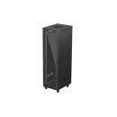 Lanberg 19" szabadon álló rack szekrény 42U/600X800 üvegajtó, lapraszerelt, LCD kijelző, fekete V2 FF01-6842-12BL Lanberg 19" szabadon álló rack szekrény 42U/600X800 üvegajtó, lapraszerelt, LCD kijelző, fekete V2 FF01-6842-12BL