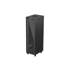 Lanberg 19" szabadon álló rack szekrény 42U/600X800 üvegajtó, lapraszerelt, LCD kijelző, fekete V2 FF01-6842-12BL Lanberg 19" szabadon álló rack szekrény 42U/600X800 üvegajtó, lapraszerelt, LCD kijelző, fekete V2 FF01-6842-12BL