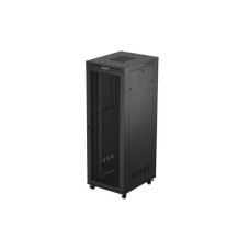 Lanberg 19" szabadon álló rack szekrény 47U/800X1000 perforált ajtó, lapraszerelt, LCD kijelző, fekete V2 FF01-8047-23BL Lanberg 19" szabadon álló rack szekrény 47U/800X1000 perforált ajtó, lapraszerelt, LCD kijelző, fekete V2 FF01-8047-23BL