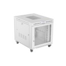 Lanberg 19" szabadon álló rack szekrény 15U/800X1000 perforált ajtó, lapraszerelt, LCD kijelző, szürke FF01-8015-23SL Lanberg 19" szabadon álló rack szekrény 15U/800X1000 perforált ajtó, lapraszerelt, LCD kijelző, szürke FF01-8015-23SL