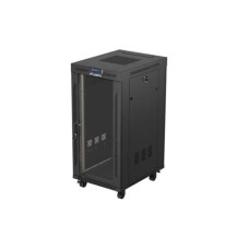 Lanberg 19" szabadon álló rack szekrény 24U/600X800 üvegajtó, lapraszerelt, LCD kijelző, fekete V2 FF01-6824-12BL Lanberg 19" szabadon álló rack szekrény 24U/600X800 üvegajtó, lapraszerelt, LCD kijelző, fekete V2 FF01-6824-12BL