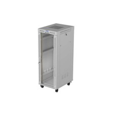 Lanberg 19" szabadon &aacute;ll&oacute; rack szekr&eacute;ny 32U/600X800 &uuml;vegajt&oacute;, lapraszerelt, LCD kijelző, sz&uuml;rke V2 FF01-6832-12SL