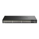 D-LINK Switch 48x1000Mbps(48xPOE) + 4x10G SFP+ Menedzselhethő, DGS-1530-52P/E DGS-1530-52P/E