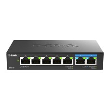 D-LINK Switch 5x1000Mbps + 2x2.5Gbps Multi-Gigabit Fémházas Asztali, DMS-107/E DMS-107/E D-LINK Switch 5x1000Mbps + 2x2.5Gbps Multi-Gigabit Fémházas Asztali, DMS-107/E DMS-107/E