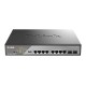 D-LINK Switch 8x1000Mbps(8xPOE) +2xSFP Uplink Fémházas, Surveillance Menedzselhető Rackes 242 Watt POE, DSS-200G-10MPP/E DSS-200G-10MPP/E