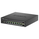 D-LINK Switch 8x2.5Gbps(POE) + 2xSFP+ Multi-Gigabit Fémházas Asztali, DMS-1250-10SPL/E DMS-1250-10SPL/E