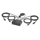 STARTECH KVM Switch 2xUSB-C, 4K 60Hz Displayport Output C2-D46-UAC-CBL-KVM STARTECH KVM Switch 2xUSB-C, 4K 60Hz Displayport Output C2-D46-UAC-CBL-KVM