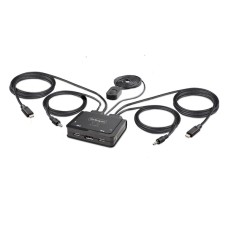 STARTECH KVM Switch 2xUSB-C, 4K 60Hz Displayport Output C2-D46-UAC-CBL-KVM STARTECH KVM Switch 2xUSB-C, 4K 60Hz Displayport Output C2-D46-UAC-CBL-KVM