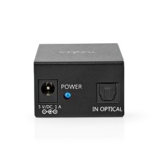 Nedis ASPL2512BK digit&aacute;lis audio splitter, TosLink be - 2x TosLink kimenet ASPL2512BK
