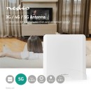 Nedis ANOR5G20WT Beltéri és kültéri antenna, 3G / 4G / 5G, 698 MHz -5000 MHz, Nyereség: 6 dB ANOR5G20WT Nedis ANOR5G20WT Beltéri és kültéri antenna, 3G / 4G / 5G, 698 MHz -5000 MHz, Nyereség: 6 dB ANOR5G20WT