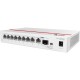 Huawei eKit Switch 8x1000Mbps + 1x1000Mbps + 1x1000Mbps SFP, Nem menedzselhető, Asztali, fanless - S110-8T2ST 98012199