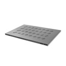 Lanberg 19" fix polc/tálca nyitott rack kerethez 1000mm 1U/480.5x780mm, 120kg maximum terhelhetőség, fekete AK-1016-B