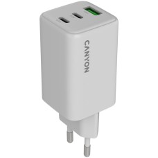 CANYON charger CU65ACC GaN 65W 2xPD 1xQC EU White CNS-CUW65ACC