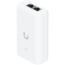 UBIQUITI PoE++ Adapter; Delivers up to 60W of PoE++; Surge, peak pulse, and overcurrent protection; Contains RJ45 data input, AC cable with earth ground, and PoE++ output; LED indicator for status monitoring. U-POE-PLUS_PLUS-EU