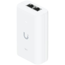 UBIQUITI PoE++ Adapter; Delivers up to 60W of PoE++; Surge, peak pulse, and overcurrent protection; Contains RJ45 data input, AC cable with earth ground, and PoE++ output; LED indicator for status monitoring. U-POE-PLUS_PLUS-EU