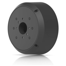 Tmper-resistnt junction box for UniFi Bullet Dome  Turret cmers tht supports flt surfce UACC-CAMERA-JB-B