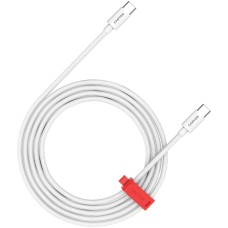 CANYON cable CC100AB C-C 100W Braided 1.2m White CND-CC100AB12W