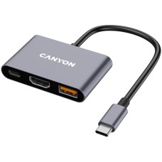 CANYON hub DS-4 3in1 USB-C Grey CNS-TDS4 CANYON hub DS-4 3in1 USB-C Grey CNS-TDS4