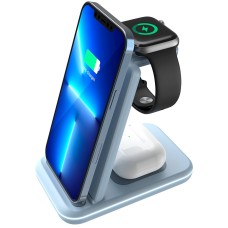 CANYON wireless charger WS-304 15W 3in1 Blue CNS-WCS304BL CANYON wireless charger WS-304 15W 3in1 Blue CNS-WCS304BL