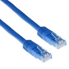 ACT CAT6A U-UTP Patch Cable 5m Blue IB1305