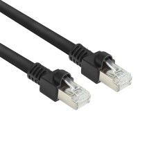ACT CAT7 S-FTP Patch Cable 10m Black FB8510