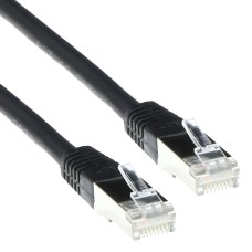 ACT CAT5e F-UTP Patch Cable 1m Black IB7901
