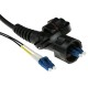 ACT Singlemode 9/125 OS2 duplex fiber cable with LC and IP67 LC connectors 10m Black RL7310