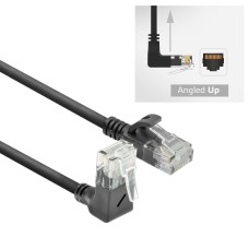ACT CAT6A U-UTP Patch Cable 1m Black DC4901