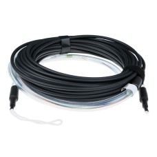 ACT Singlemode 9/125 OS2 indoor/outdoor cable 4 way with LC connectors 30m Black RL2303