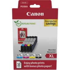 CANON CLI-571XL C/M/Y/BK Photo Pack 0332C006 CANON CLI-571XL C/M/Y/BK Photo Pack 0332C006