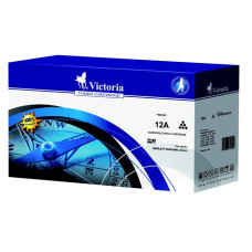 VICTORIA 12A Lézertoner LaserJet 1010, 1012, 1015 nyomtatókhoz, VICTORIA fekete, 3K